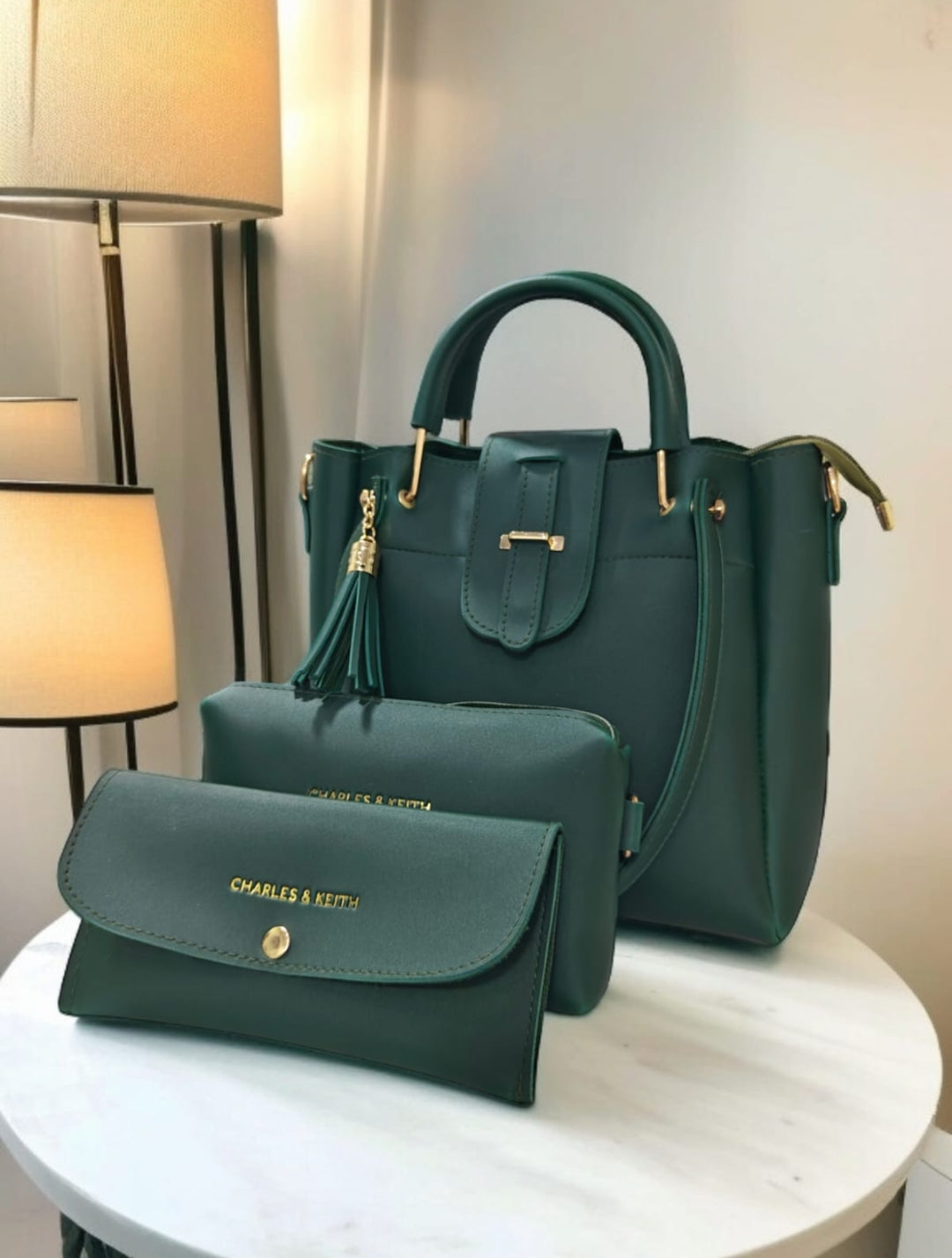 Uzma's  3 Pcs Hand Bag